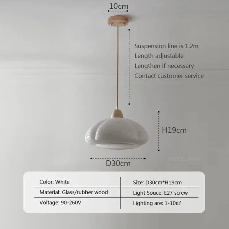 GothicElegance - Lampada a sospensione color crema