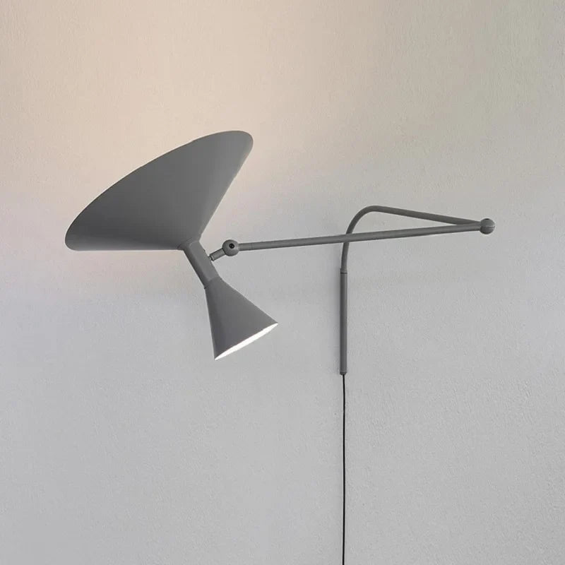 LumiFlex - Nordic Swing Wall Lamp – Adjustable LED Reading Lamp for Living and Work Spaces