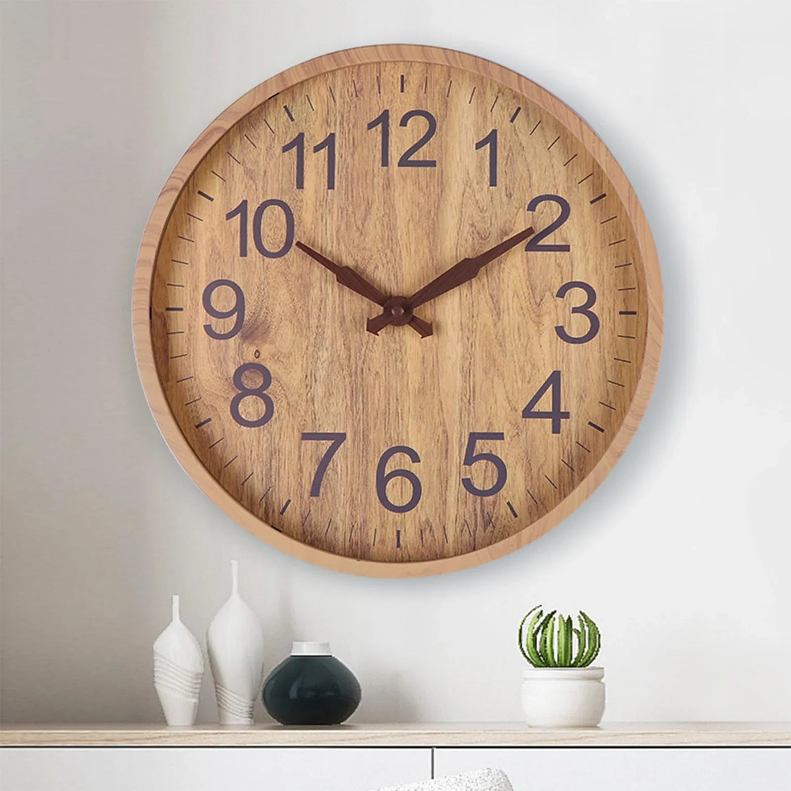 Natuurlijke Houten Klok - Tijdloze Elegantie voor Elk Interieur