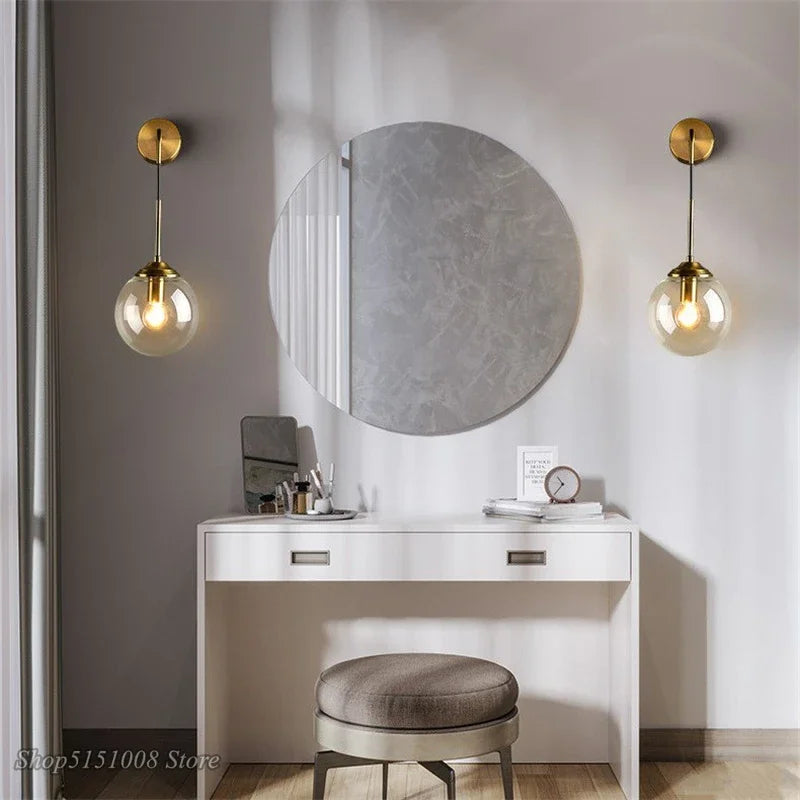 GlasLuxe - Lampada da parete in vetro moderna
