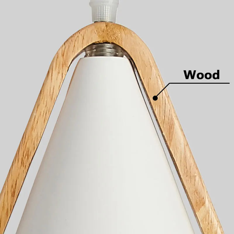 EliLicht - Lampada a sospensione moderna in legno e metallo