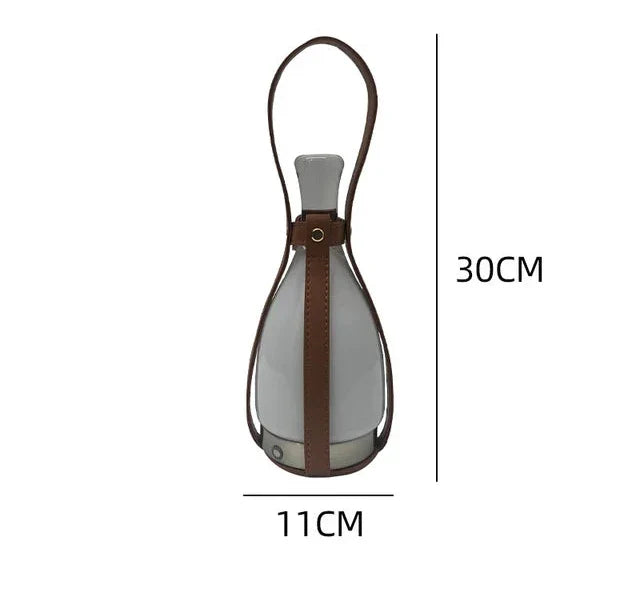 LumeCarry – Portable LED Bottle Lamp with Leather Handle