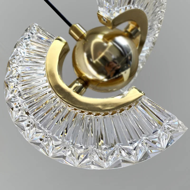 CrystalGlow - Elegant Crystal Wall Lamp in Nordic Style – Adjustable LED Lamp