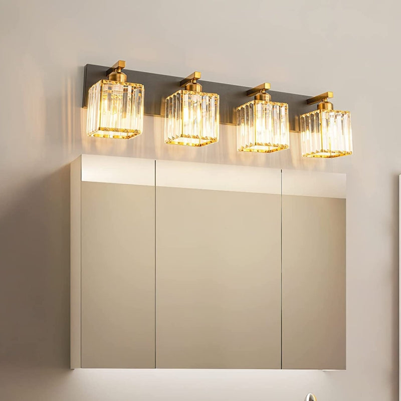 Kirsten Design Lampada da Parete LED a Due Fiamme Cristallo Bagno