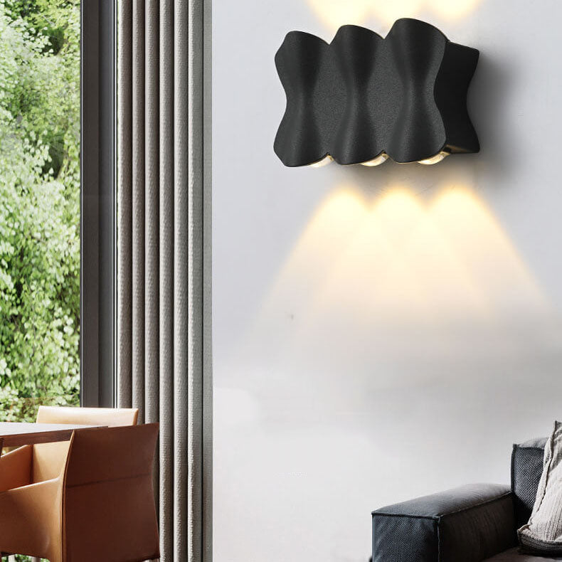Candeeiro de parede LED impermeável minimalista moderno em alumínio