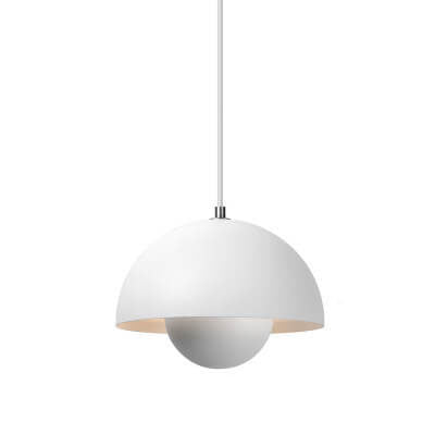 Lampada a sospensione semicircolare scandinava Macaron a 1 luce