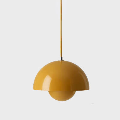 Lampada a sospensione semicircolare scandinava Macaron a 1 luce