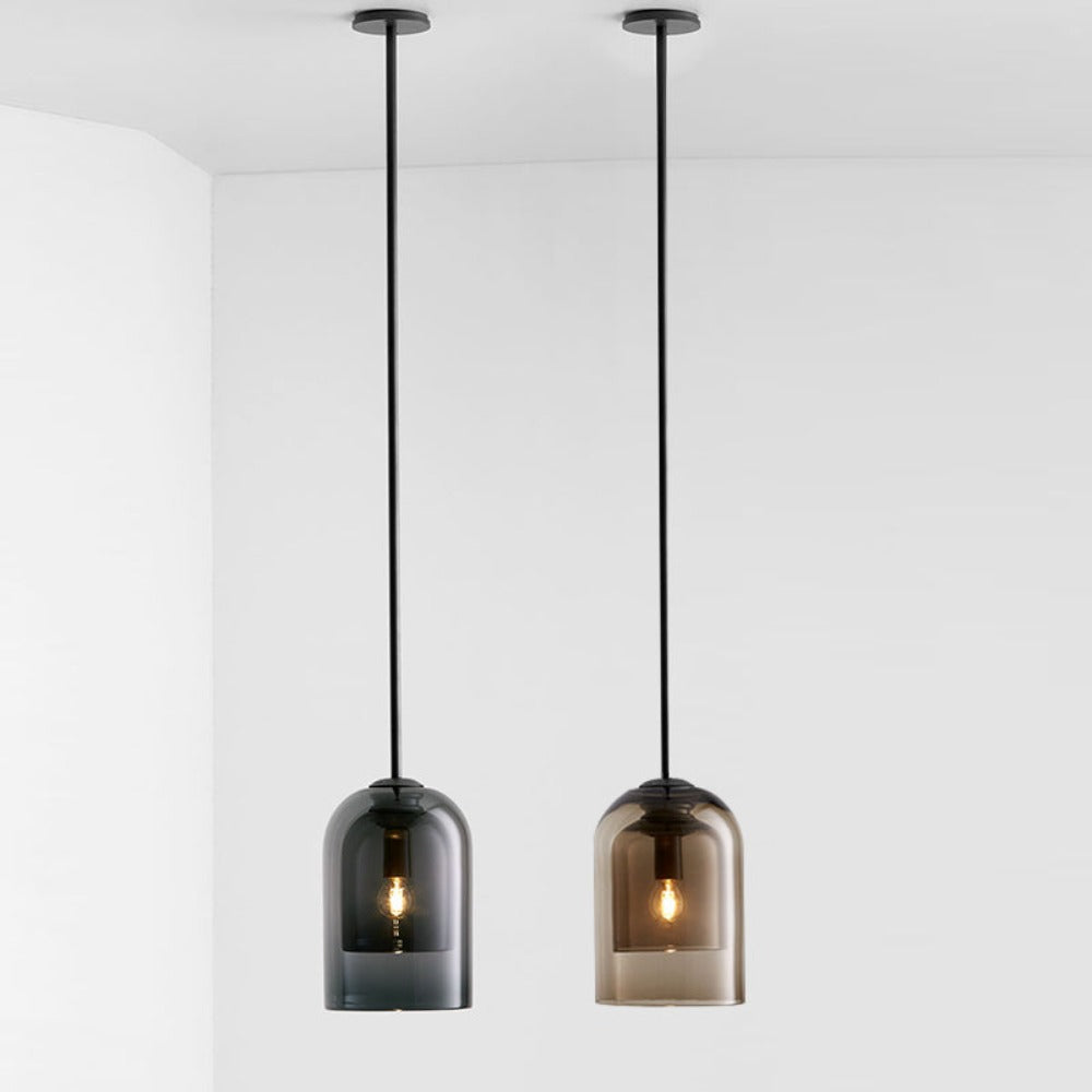 Lámpara colgante de vidrio minimalista moderna