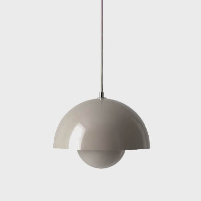 Lampada a sospensione semicircolare scandinava Macaron a 1 luce