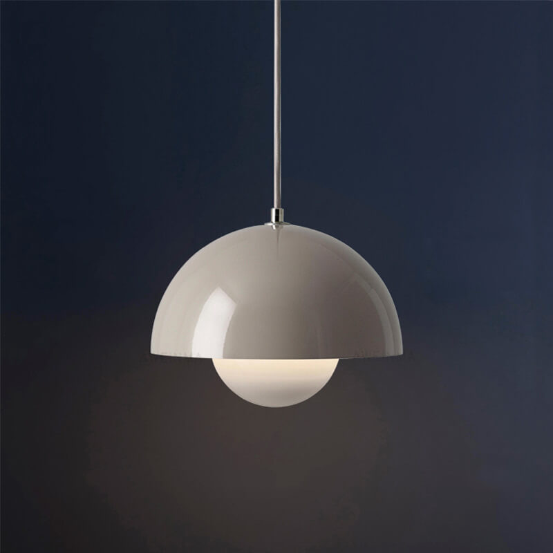 Lampada a sospensione semicircolare scandinava Macaron a 1 luce