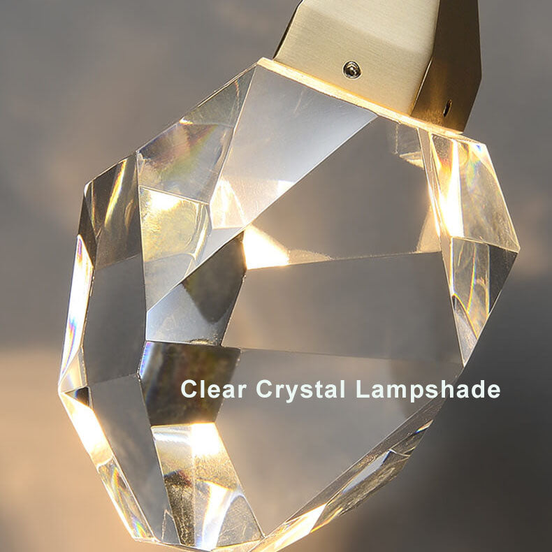 LuxorLicht - Lámpara de pared moderna de cristal con iluminación LED