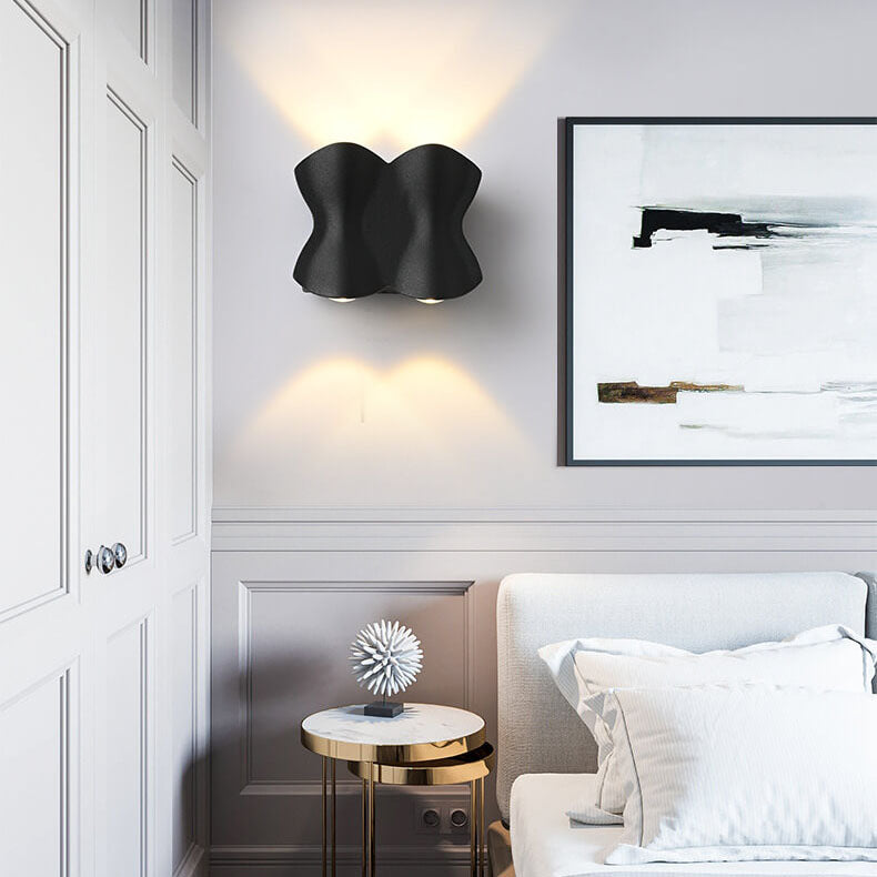 Candeeiro de parede LED impermeável minimalista moderno em alumínio