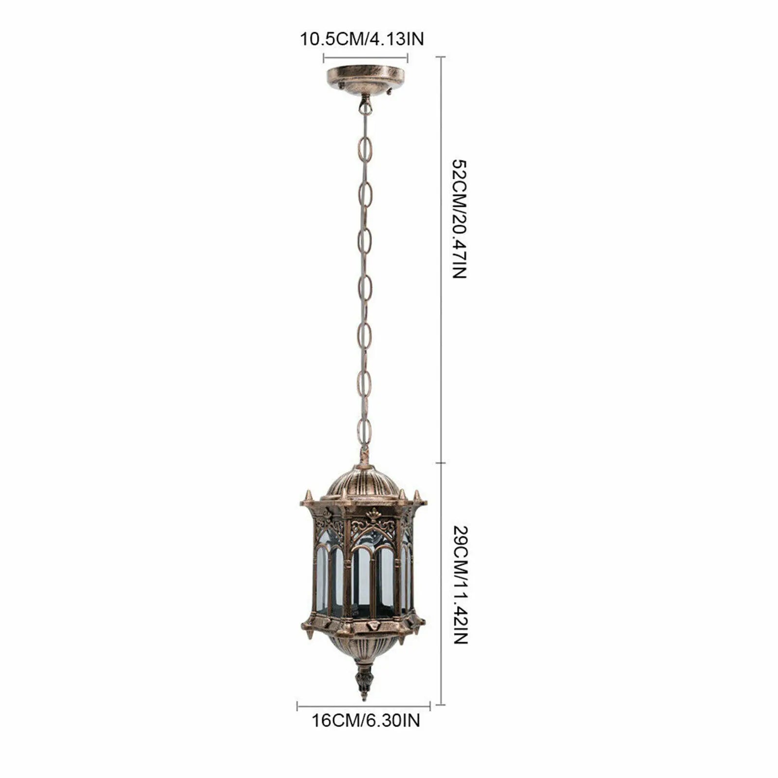 LumiVintage - Weatherproof Hanging Lamp in Retro Style for Outdoors – Antique Hanging Lamp