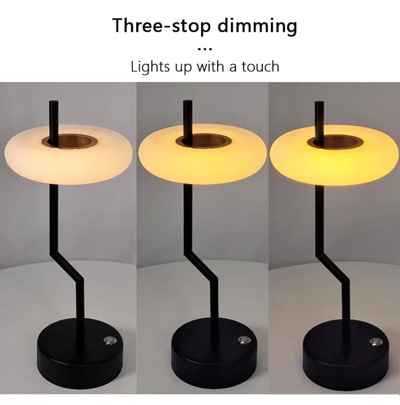 LumiTurn - Modern LED Table Lamp with Touch Control | Dimmable & Rotatable Design