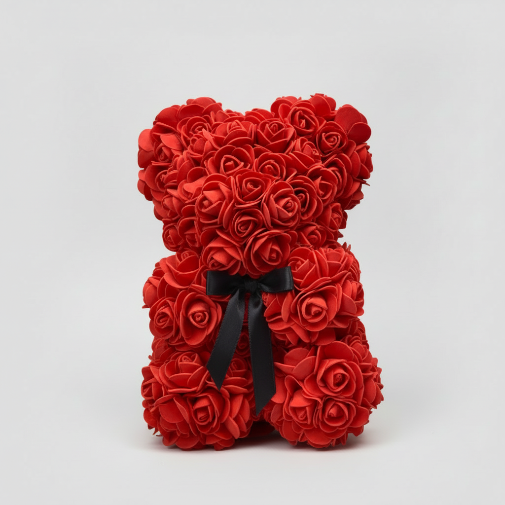 Teddybeer Rozen Decoratieve Strik