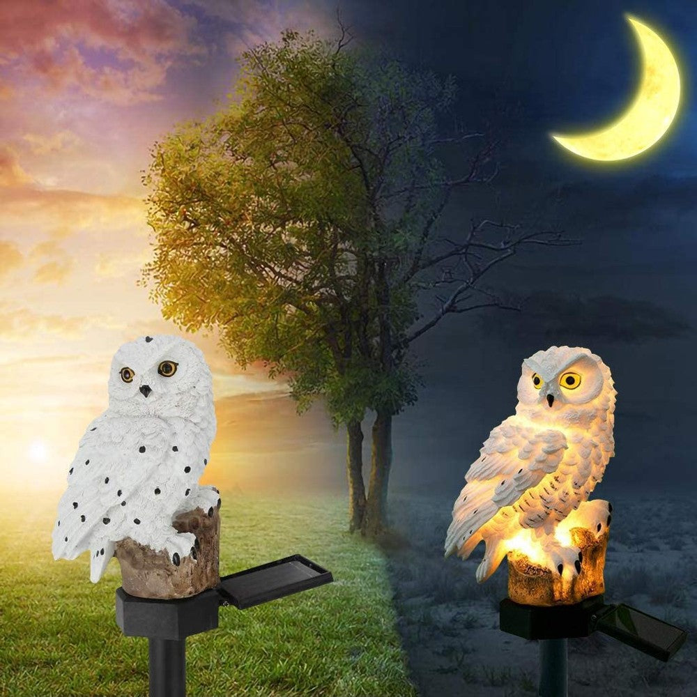 SolarOwl - LED Garden Lamp on Solar Energy with Owl Design – Decorative Outdoor Lighting