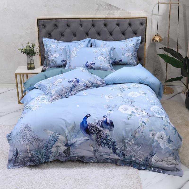 Set Copripiumino Blue Solaire (Cotone Egiziano)