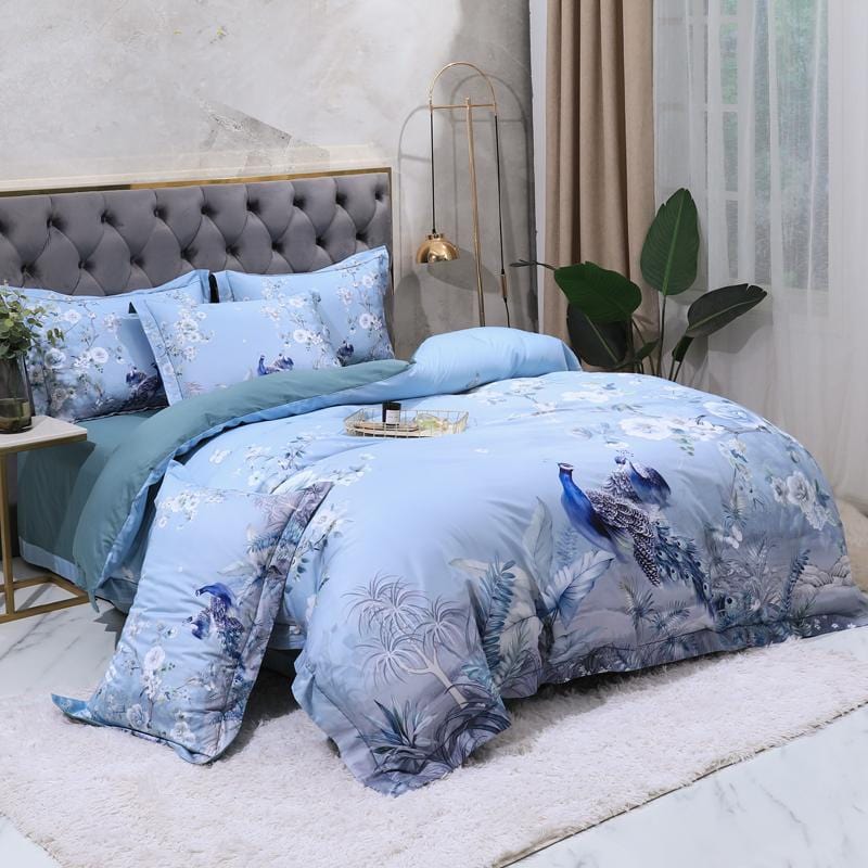 Set Copripiumino Blue Solaire (Cotone Egiziano)