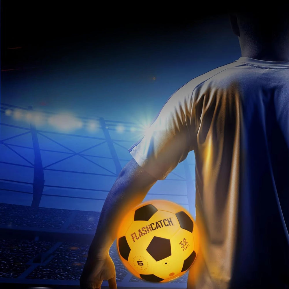 Pallone da Calcio Mondiale Luminoso LED per Bambini Gioco Notturno