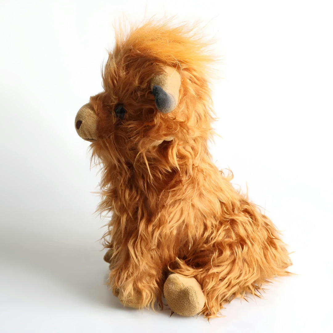Peluche Mucca Highland Realistica Giocattolo Morbido Regalo