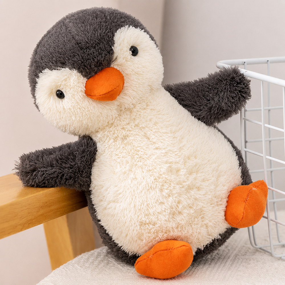 Peluche Pinguino Bambini Pupazzo Morbido Cameretta