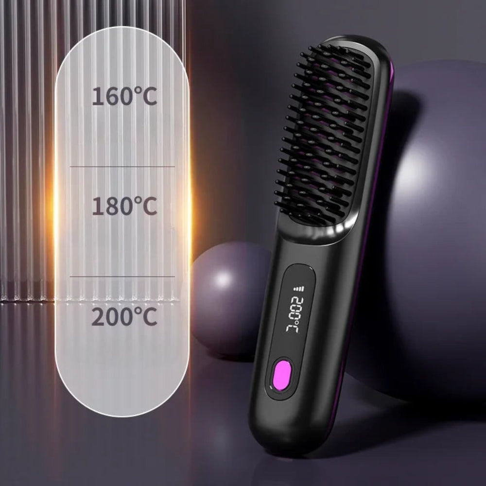 Piastra per capelli wireless portatile USB per styling liscio rapido