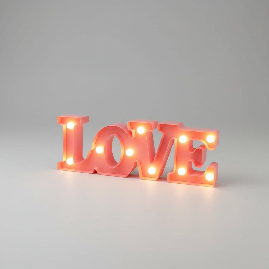 Illuminazione LED Love Decorazione Atmosferica Alimentata Batteria