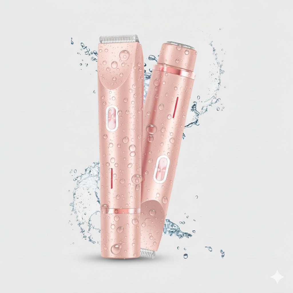 Recortadora 2 en 1 Indolora para Bikini y Rostro Piel Suave Sin Irritación