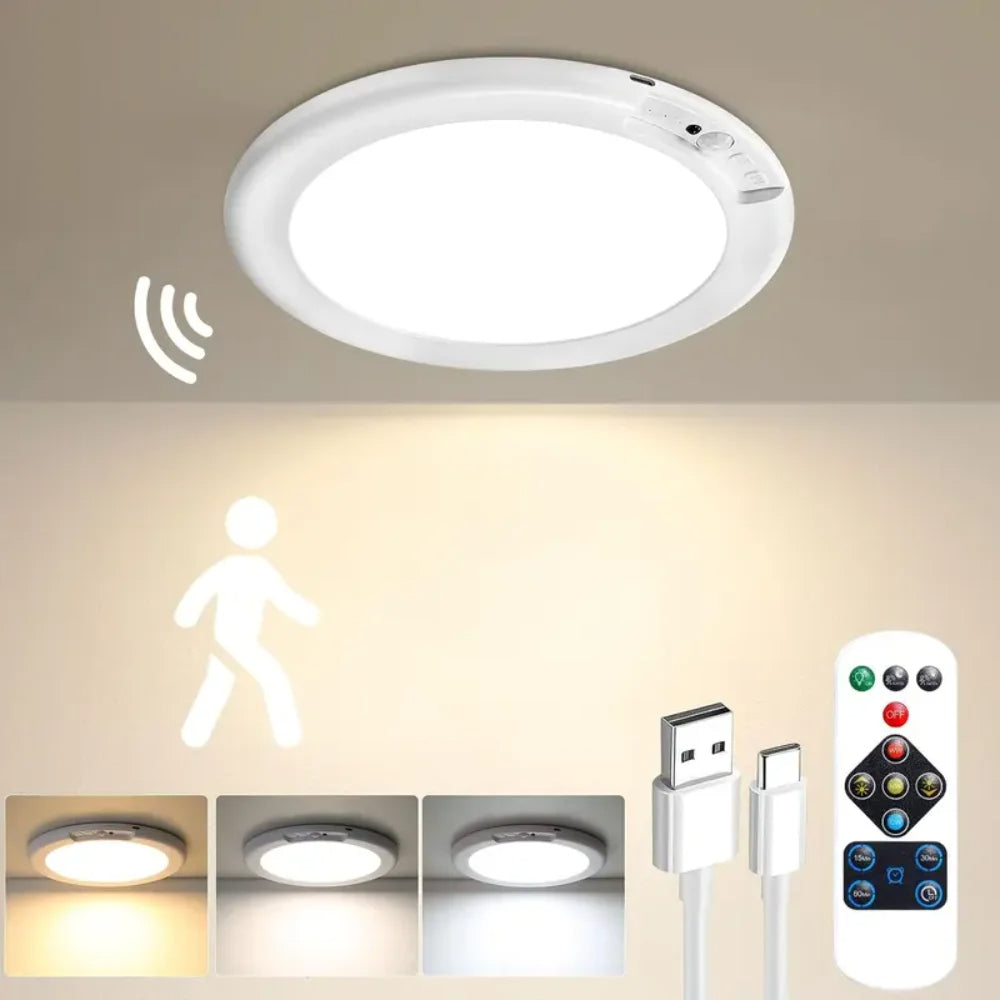 Plafondlamp Bewegingssensor LED Verlichting Draadloos Oplaadbaar