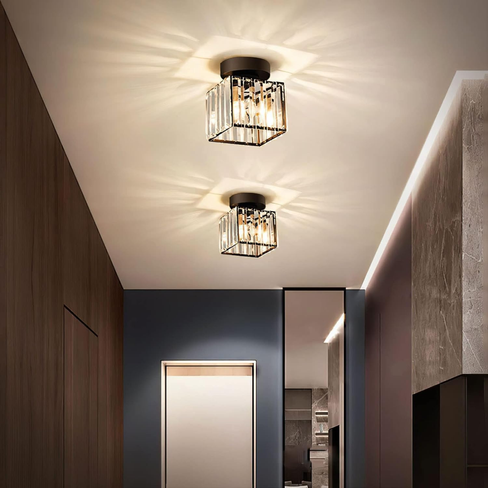 Ceiling Lamp Crystal Modern Brass Ceiling Lighting Hall Living Room