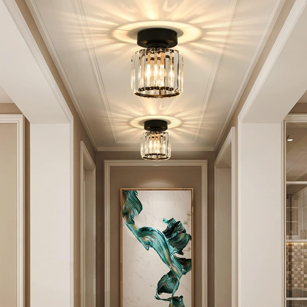 Ceiling Lamp Crystal Modern Brass Ceiling Lighting Hall Living Room