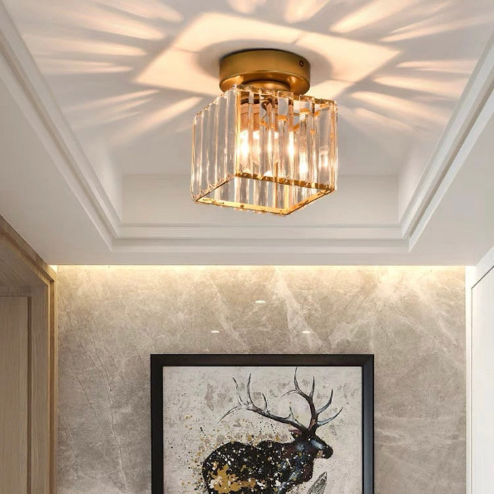 Ceiling Lamp Crystal Modern Brass Ceiling Lighting Hall Living Room