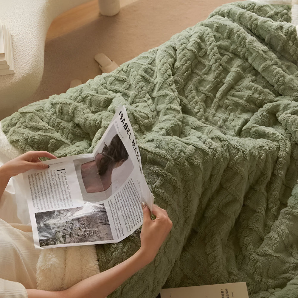 Plaid Deken Warm Dik Winter Bank Bed Comfort Groot