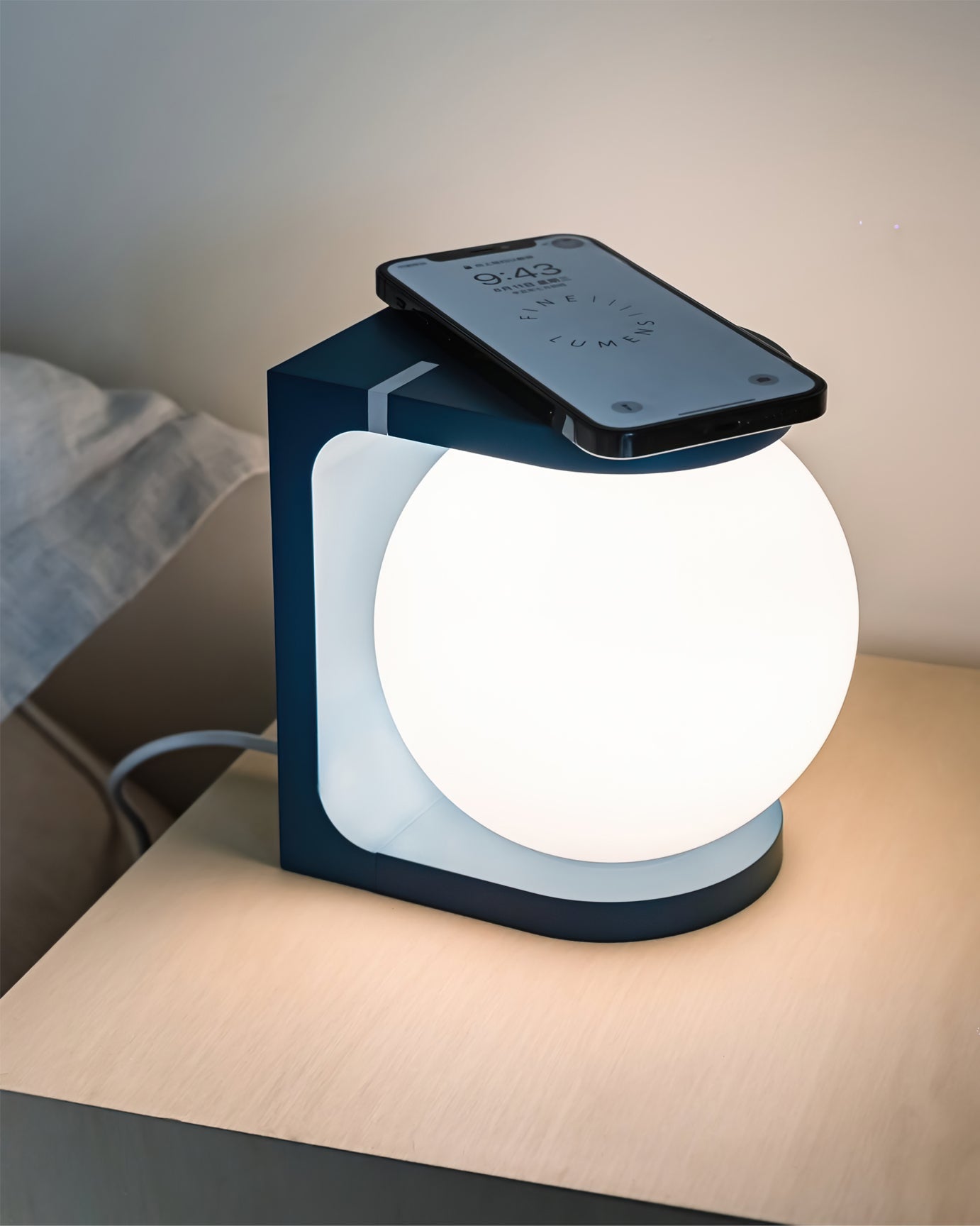 LumiCharge - Wireless Rechargeable LED Table Lamp with Book Support