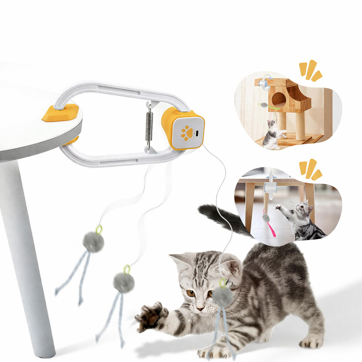 Interactive Cat Toy Wireless Control Rechargeable Battery