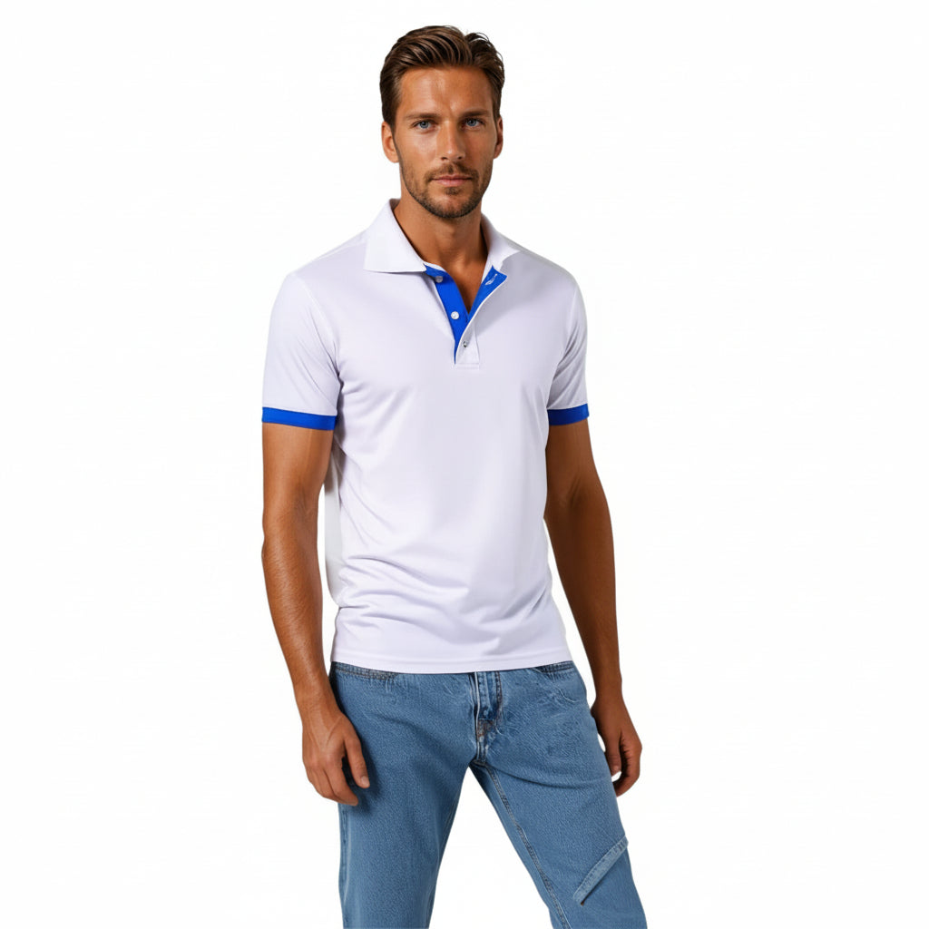 Mens Polo Shirt Classic Casual Neat Use