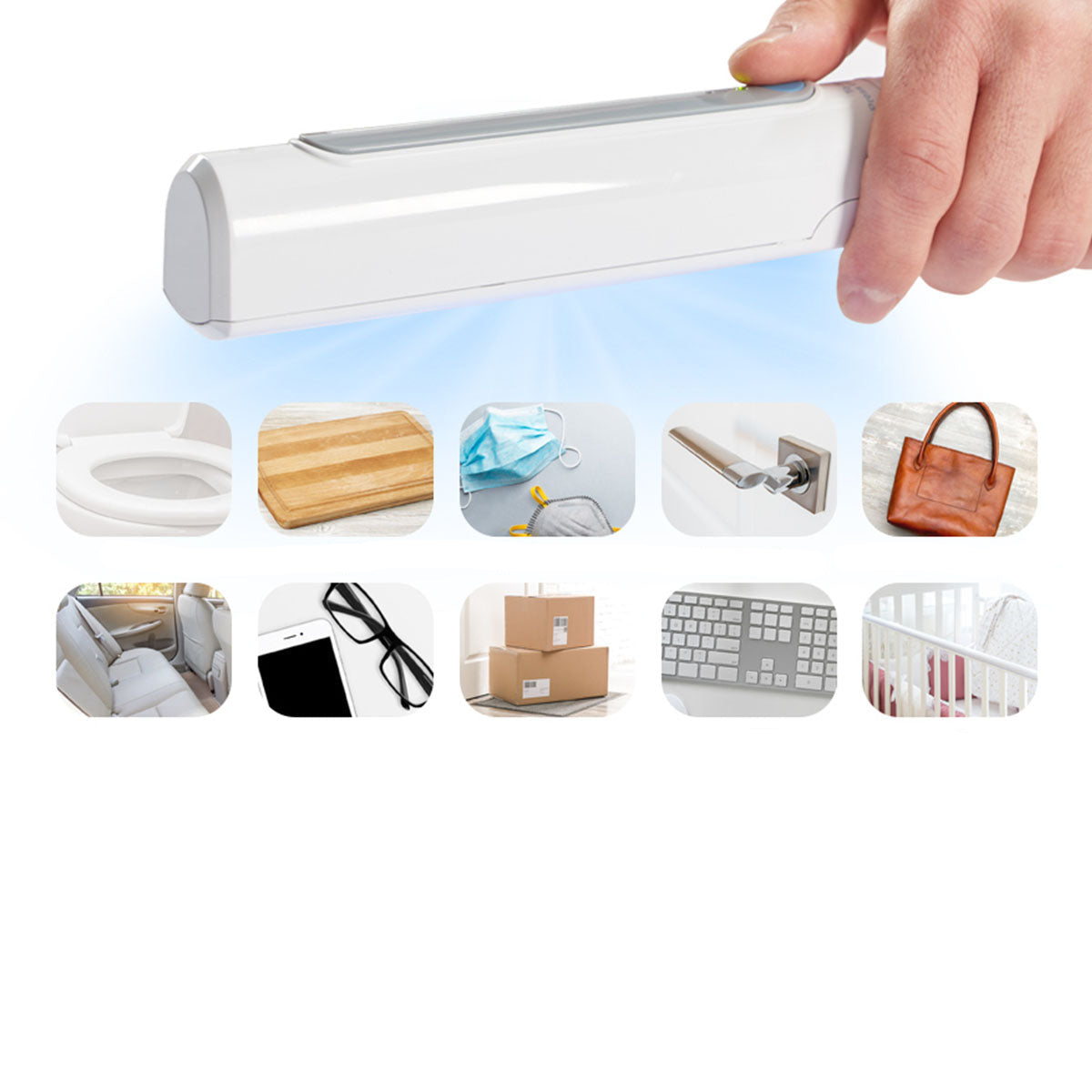 Portable UV Sanitizing Wand for Effective Germ Elimination Travel Use 1