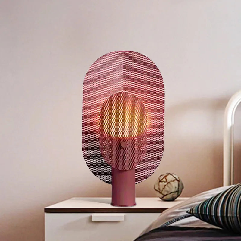 LumeGrid – Lampada da tavolo scandinava con illuminazione LED dimmerabile per interni eleganti