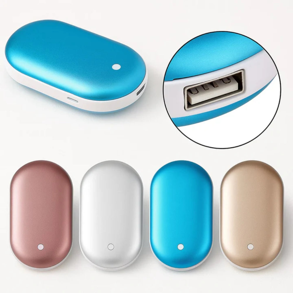Powerbank Hand Warmer Rechargeable Portable 2-in-1 Device