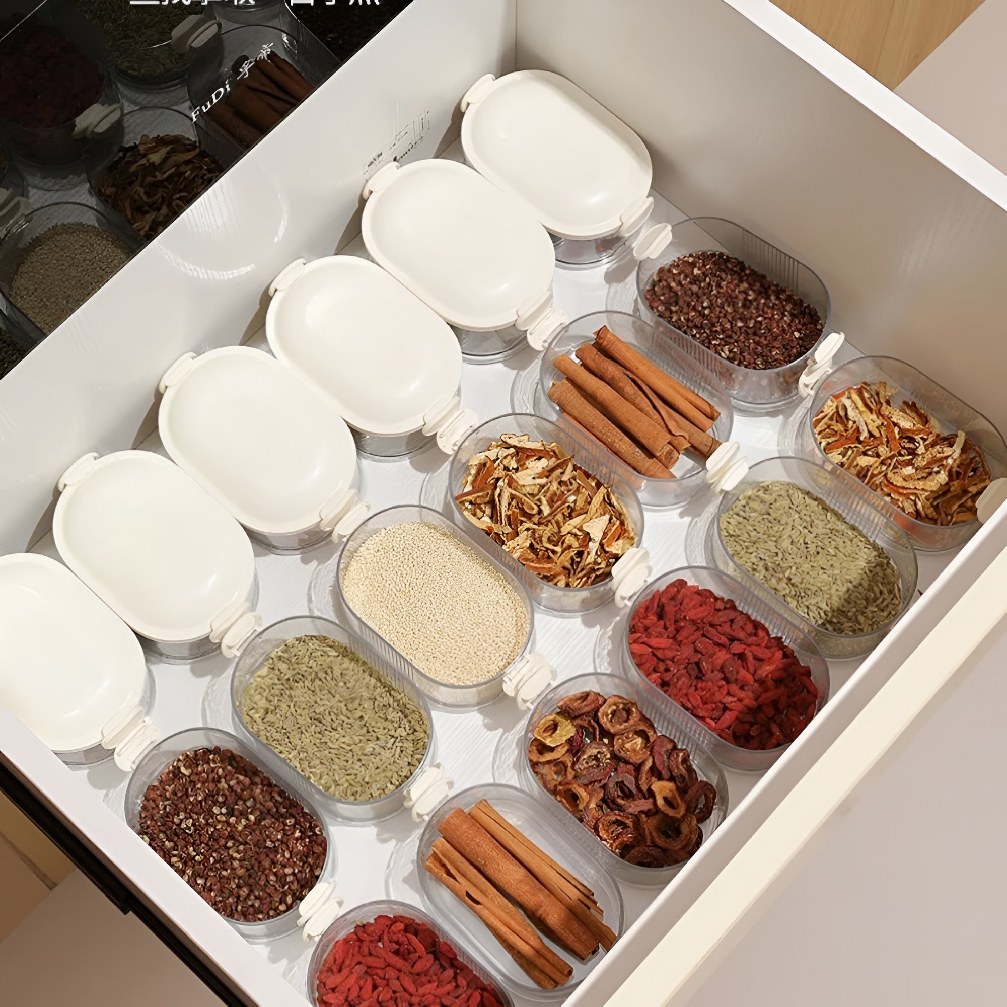 Food Storage Containers Stackable Kitchen Organizer Set
