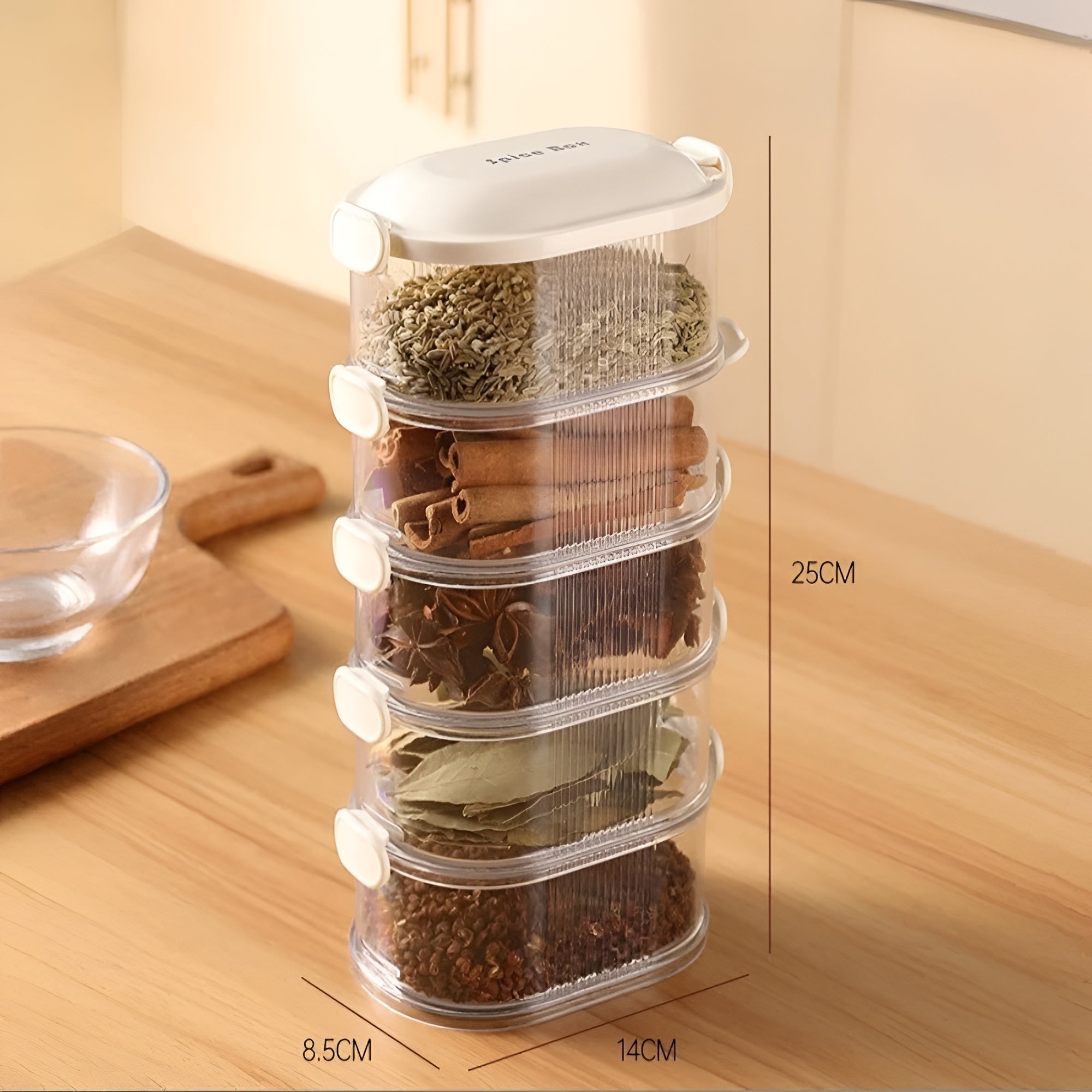 Food Storage Containers Stackable Kitchen Organizer Set
