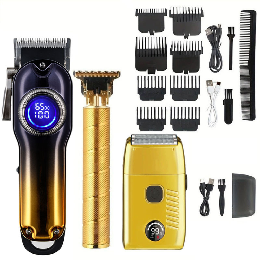 Professional Hair Clipper Powerful Motor Versatile Attachments