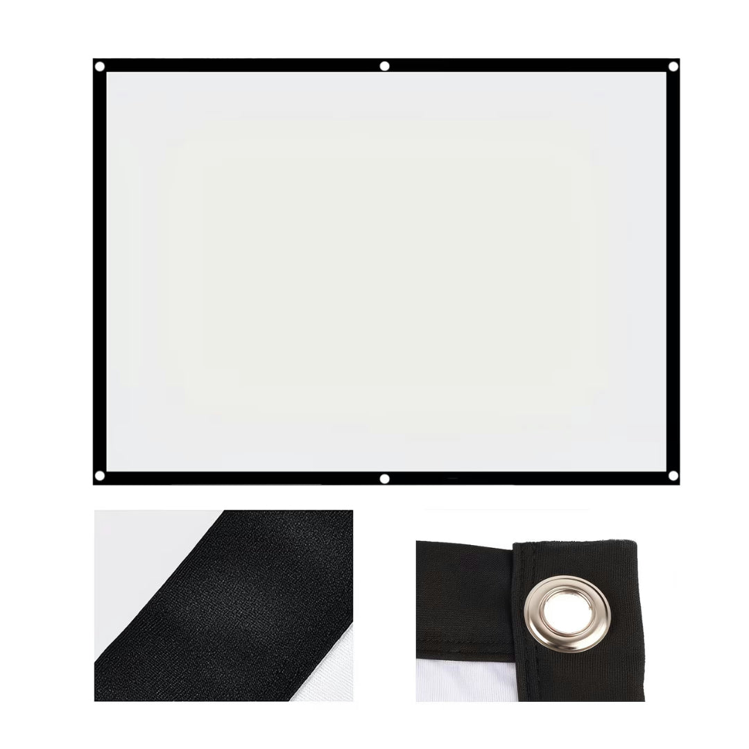 Projection Screen World Cup Projector Foldable Portable Home Theater