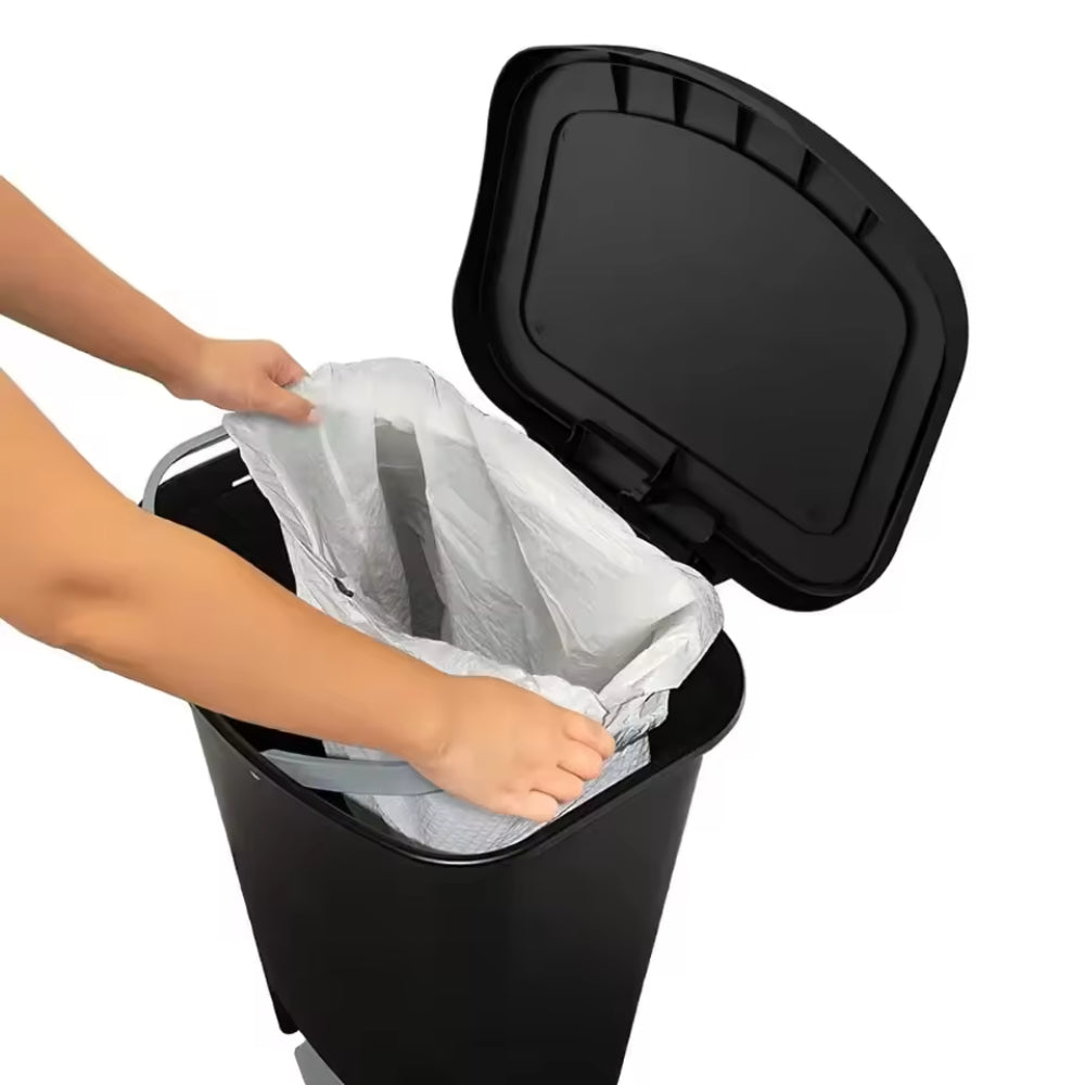 Trash Can Pedal Lid Kitchen Waste Bin Rectangular Garbage Bin