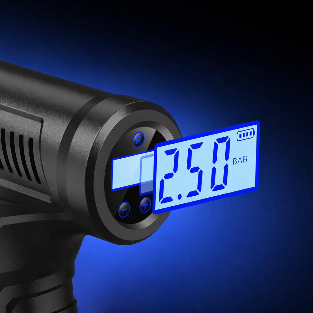 Portable Air Compressor Cordless Tyre Inflator Auto Stop