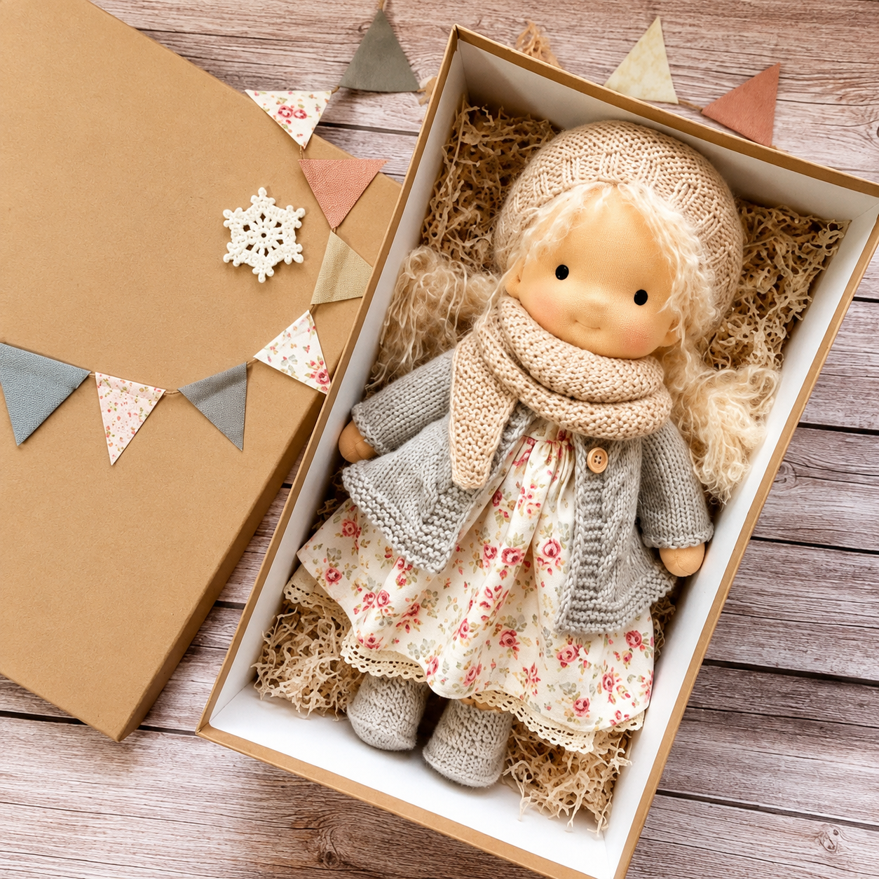 Pupazzo Di Stoffa Bambini Waldorf Giocattolo Morbido