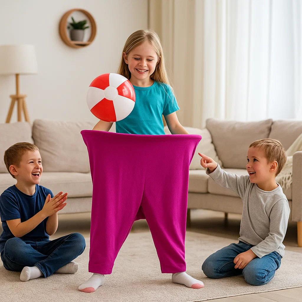 Giochi per Famiglie Pantaloni da Clown Cattura Palline Divertimento per Bambini e Adulti