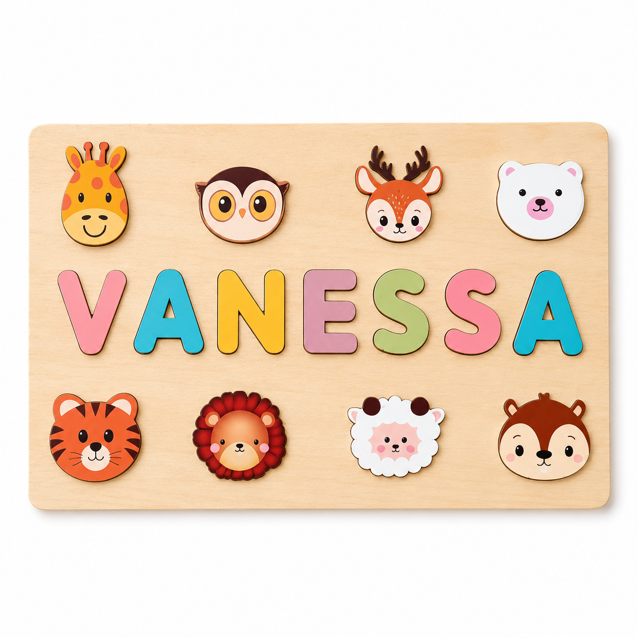 Puzzle in Legno Personalizzato Compleanno Gioco Educativօ