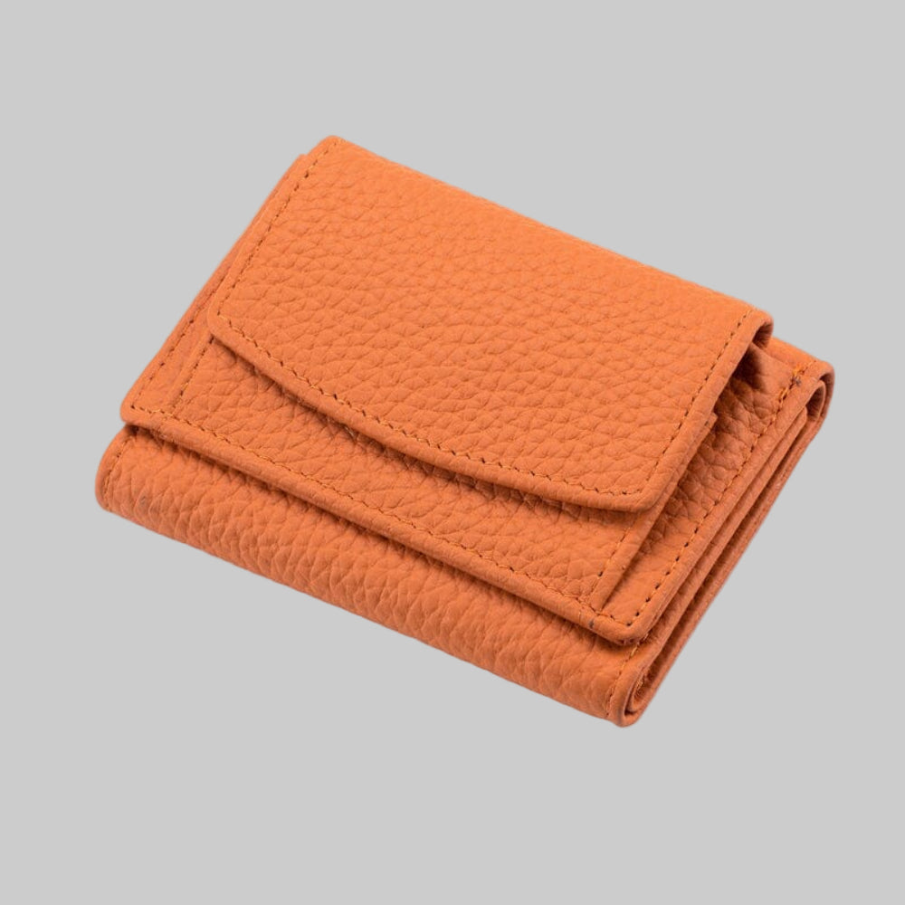 RFID Blocking Coin Purse Wallet Compact Soft Leather for Cards Cash 15