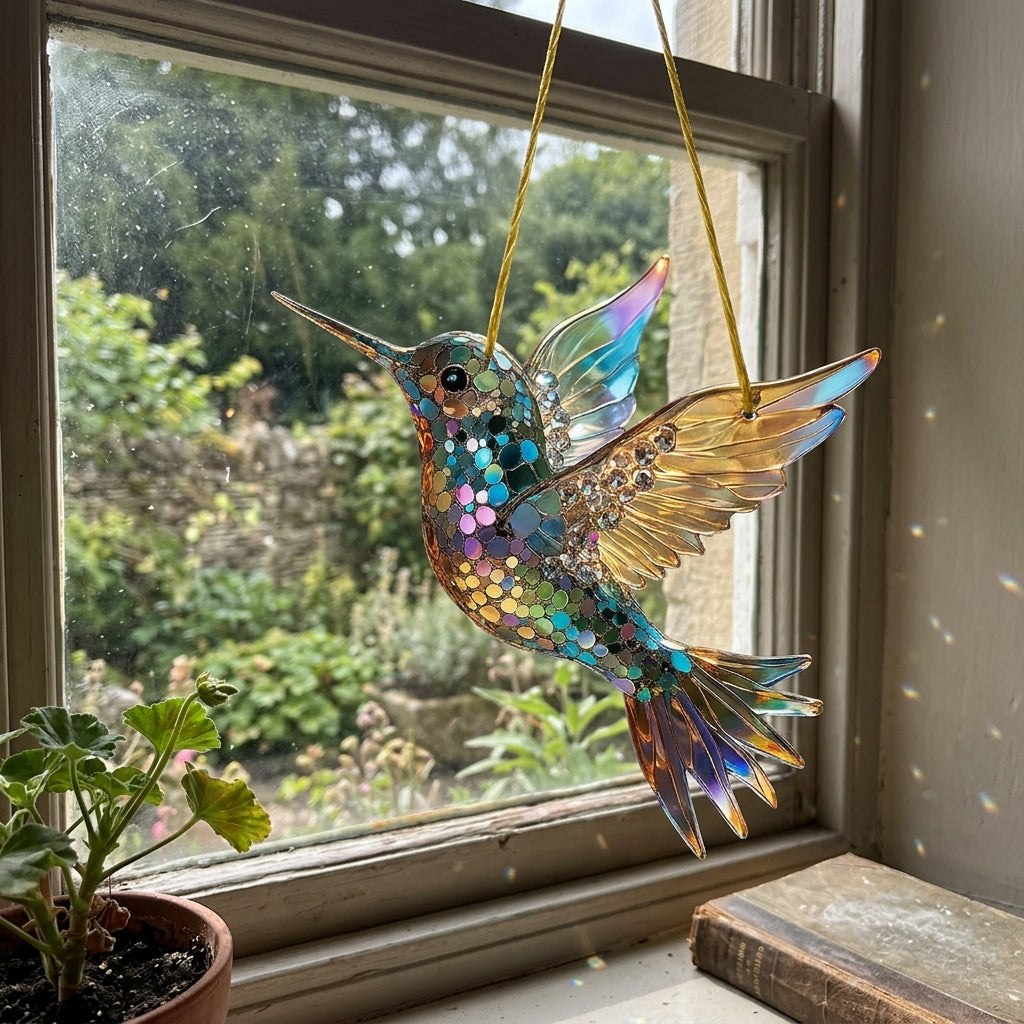 Decorazione Finestra Uccello Suncatcher Appendere Giardino Casa